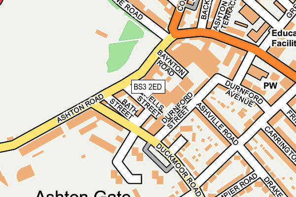BS3 2ED map - OS OpenMap – Local (Ordnance Survey)