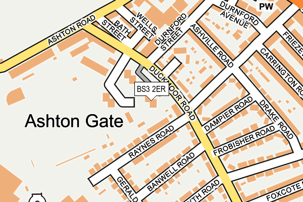 BS3 2ER map - OS OpenMap – Local (Ordnance Survey)
