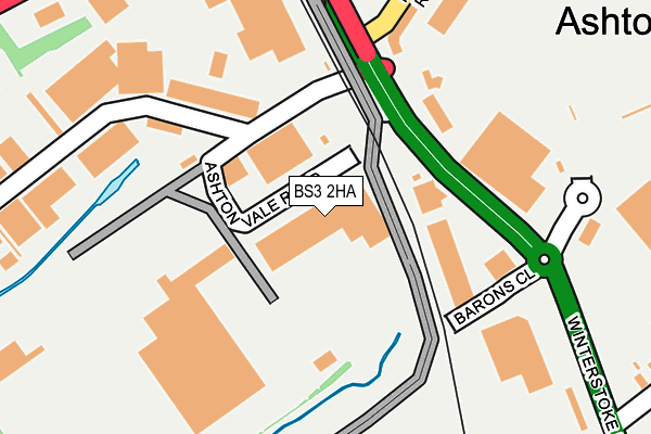 BS3 2HA map - OS OpenMap – Local (Ordnance Survey)