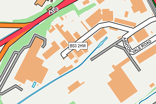 BS3 2HW map - OS OpenMap – Local (Ordnance Survey)