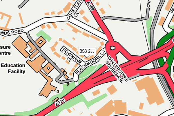 BS3 2JJ map - OS OpenMap – Local (Ordnance Survey)