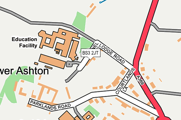BS3 2JT map - OS OpenMap – Local (Ordnance Survey)