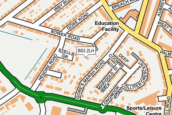 BS3 2LH map - OS OpenMap – Local (Ordnance Survey)