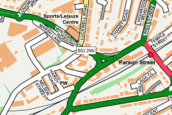BS3 2NN map - OS OpenMap – Local (Ordnance Survey)