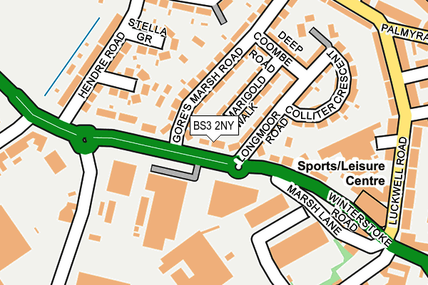 BS3 2NY map - OS OpenMap – Local (Ordnance Survey)