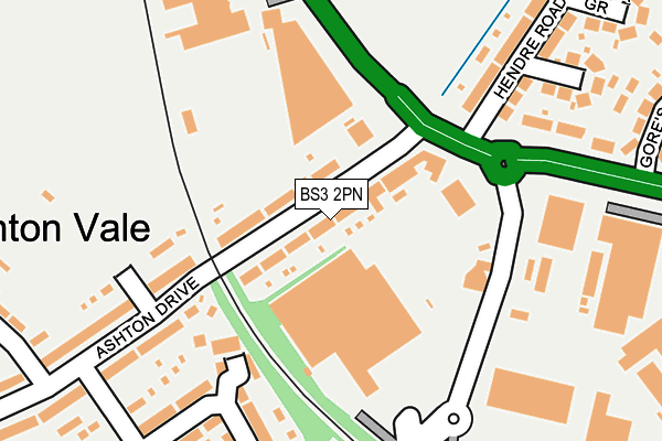 BS3 2PN map - OS OpenMap – Local (Ordnance Survey)