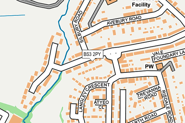 BS3 2PY map - OS OpenMap – Local (Ordnance Survey)
