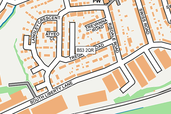 BS3 2QR map - OS OpenMap – Local (Ordnance Survey)