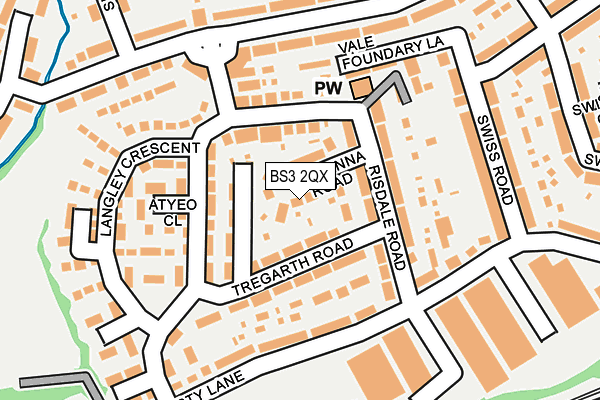BS3 2QX map - OS OpenMap – Local (Ordnance Survey)