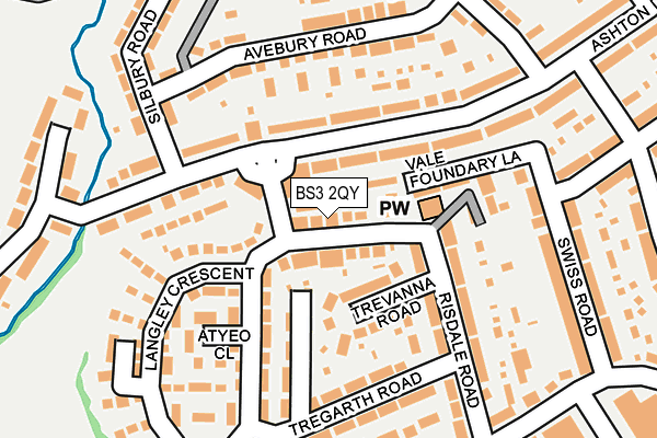 BS3 2QY map - OS OpenMap – Local (Ordnance Survey)