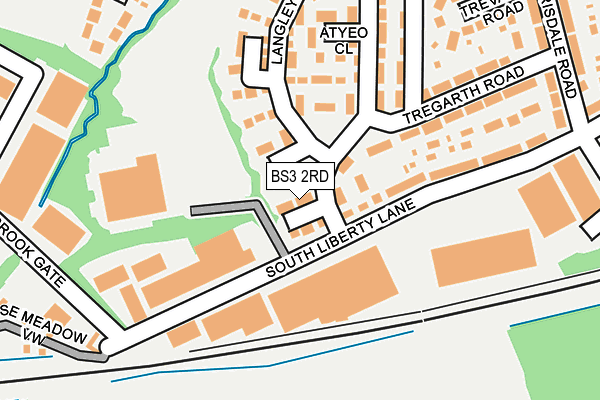 BS3 2RD map - OS OpenMap – Local (Ordnance Survey)