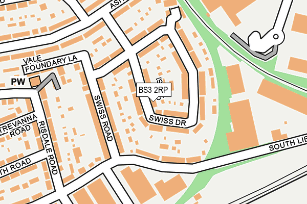 BS3 2RP map - OS OpenMap – Local (Ordnance Survey)