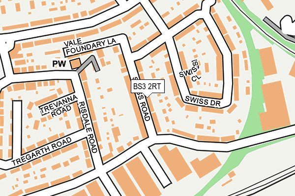 BS3 2RT map - OS OpenMap – Local (Ordnance Survey)
