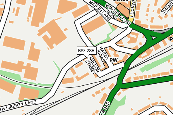 BS3 2SR map - OS OpenMap – Local (Ordnance Survey)