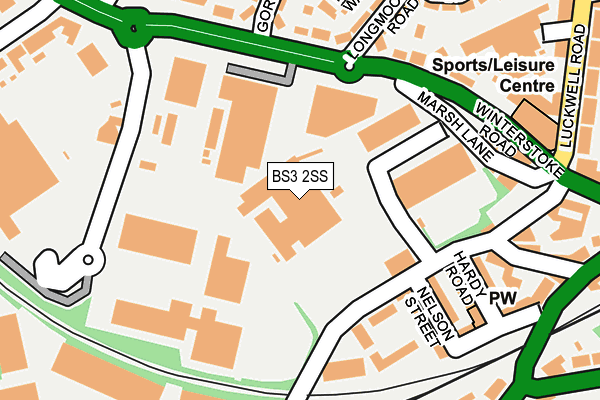 BS3 2SS map - OS OpenMap – Local (Ordnance Survey)