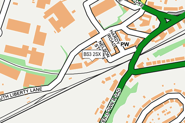 BS3 2SX map - OS OpenMap – Local (Ordnance Survey)