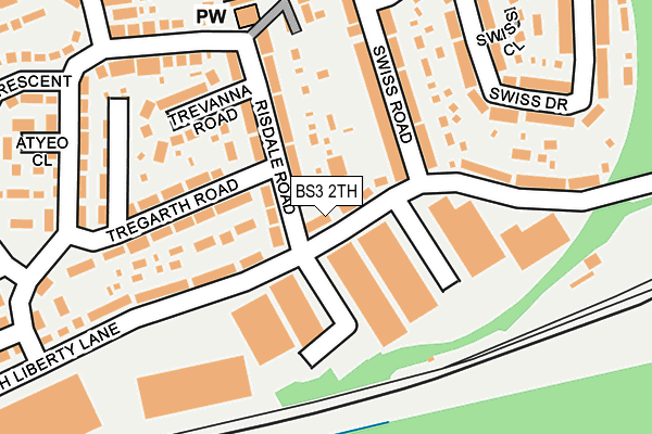 BS3 2TH map - OS OpenMap – Local (Ordnance Survey)