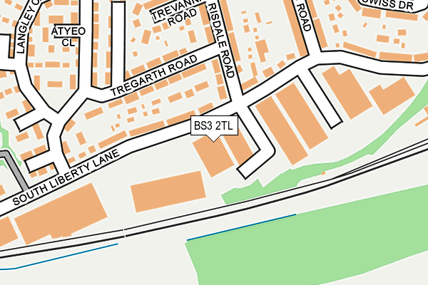 BS3 2TL map - OS OpenMap – Local (Ordnance Survey)