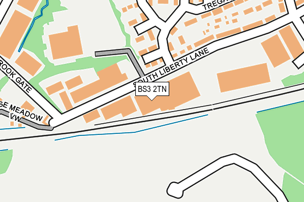 BS3 2TN map - OS OpenMap – Local (Ordnance Survey)