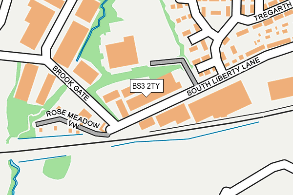 BS3 2TY map - OS OpenMap – Local (Ordnance Survey)