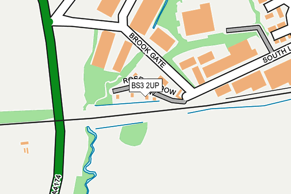 BS3 2UP map - OS OpenMap – Local (Ordnance Survey)