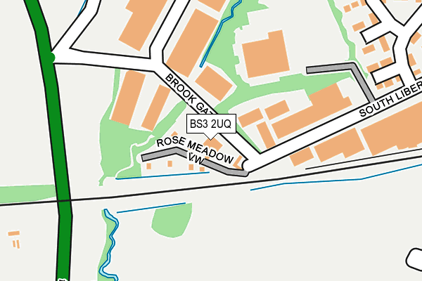 BS3 2UQ map - OS OpenMap – Local (Ordnance Survey)