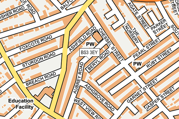 BS3 3EY map - OS OpenMap – Local (Ordnance Survey)