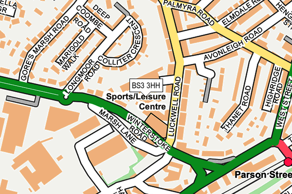 BS3 3HH map - OS OpenMap – Local (Ordnance Survey)