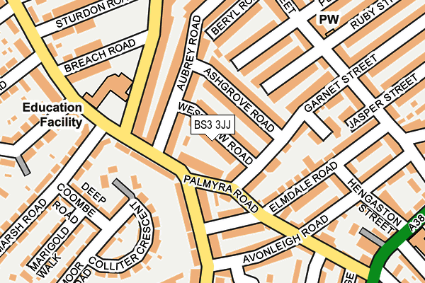 BS3 3JJ map - OS OpenMap – Local (Ordnance Survey)