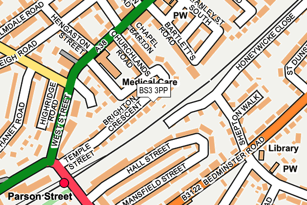 BS3 3PP map - OS OpenMap – Local (Ordnance Survey)