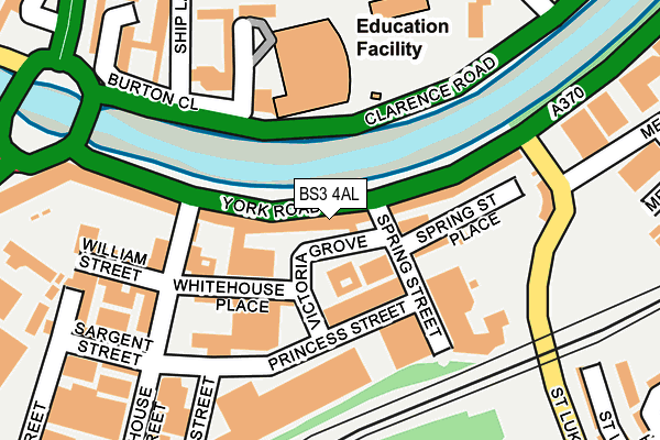 BS3 4AL map - OS OpenMap – Local (Ordnance Survey)