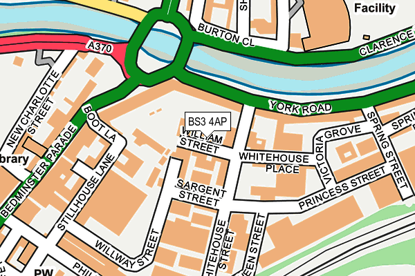 BS3 4AP map - OS OpenMap – Local (Ordnance Survey)