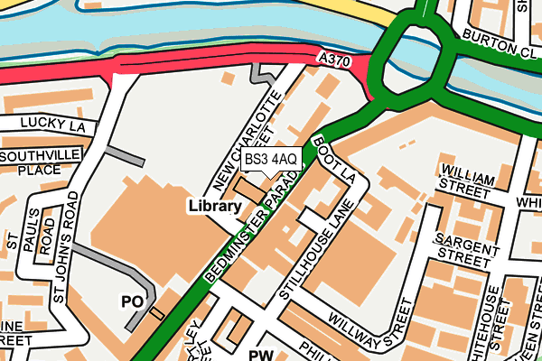 BS3 4AQ map - OS OpenMap – Local (Ordnance Survey)