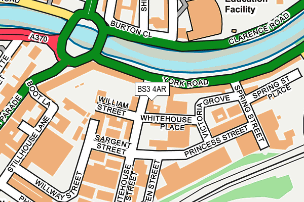 BS3 4AR map - OS OpenMap – Local (Ordnance Survey)