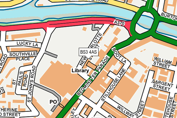 BS3 4AS map - OS OpenMap – Local (Ordnance Survey)