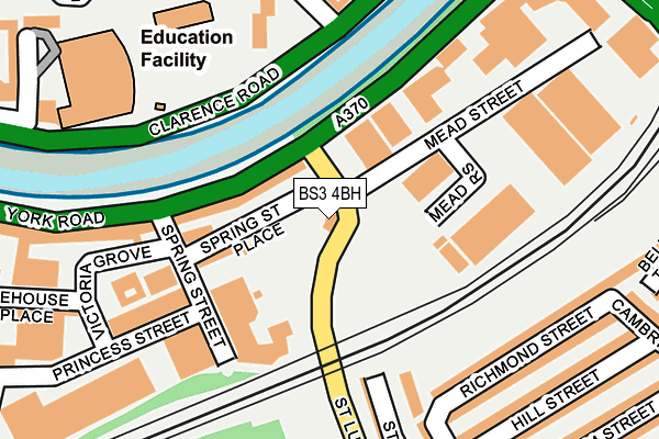 BS3 4BH map - OS OpenMap – Local (Ordnance Survey)