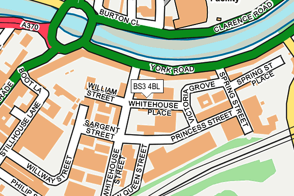 BS3 4BL map - OS OpenMap – Local (Ordnance Survey)