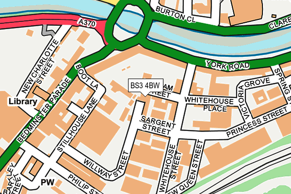 BS3 4BW map - OS OpenMap – Local (Ordnance Survey)