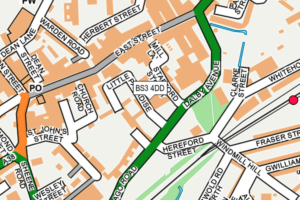 BS3 4DD map - OS OpenMap – Local (Ordnance Survey)