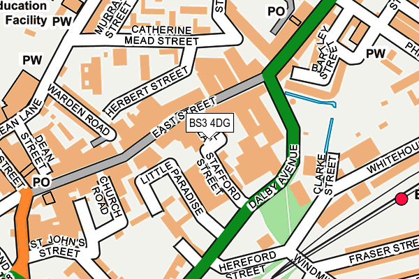 BS3 4DG map - OS OpenMap – Local (Ordnance Survey)
