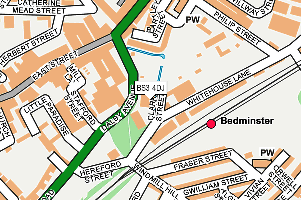 BS3 4DJ map - OS OpenMap – Local (Ordnance Survey)