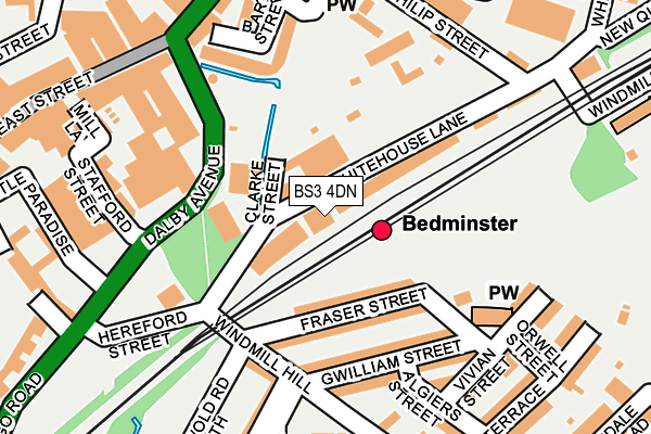 BS3 4DN map - OS OpenMap – Local (Ordnance Survey)