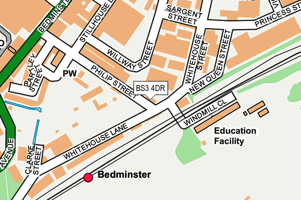 BS3 4DR map - OS OpenMap – Local (Ordnance Survey)