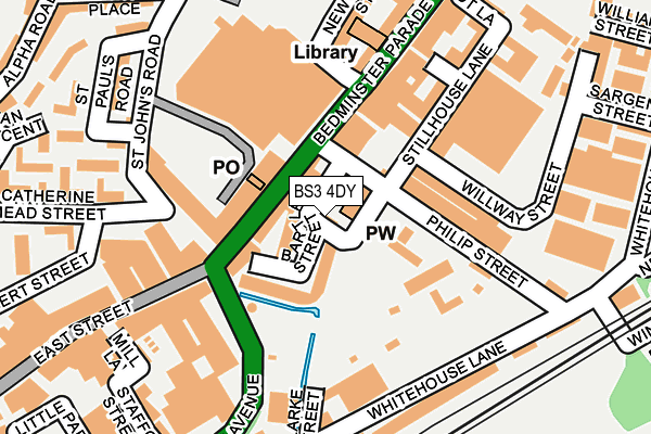 BS3 4DY map - OS OpenMap – Local (Ordnance Survey)