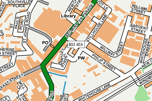 BS3 4EA map - OS OpenMap – Local (Ordnance Survey)