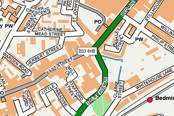 BS3 4HB map - OS OpenMap – Local (Ordnance Survey)