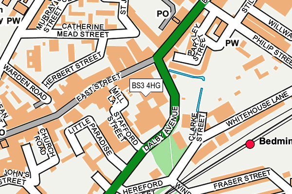 BS3 4HG map - OS OpenMap – Local (Ordnance Survey)