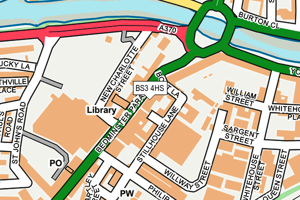BS3 4HS map - OS OpenMap – Local (Ordnance Survey)