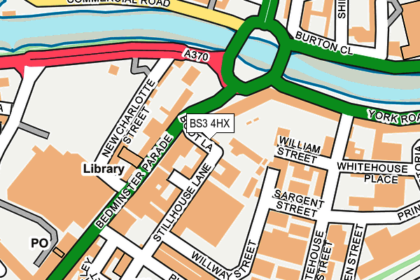 BS3 4HX map - OS OpenMap – Local (Ordnance Survey)