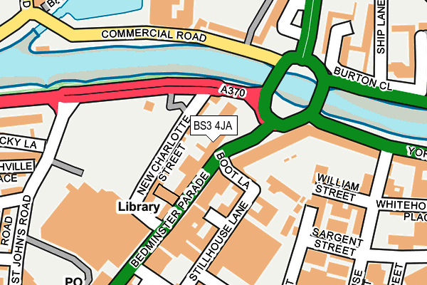 BS3 4JA map - OS OpenMap – Local (Ordnance Survey)